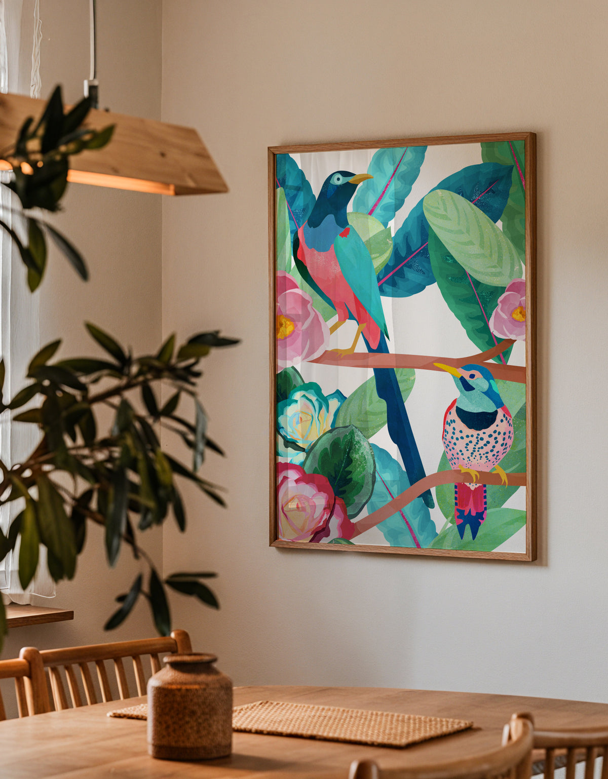 Birds of spring - Framed poster detail