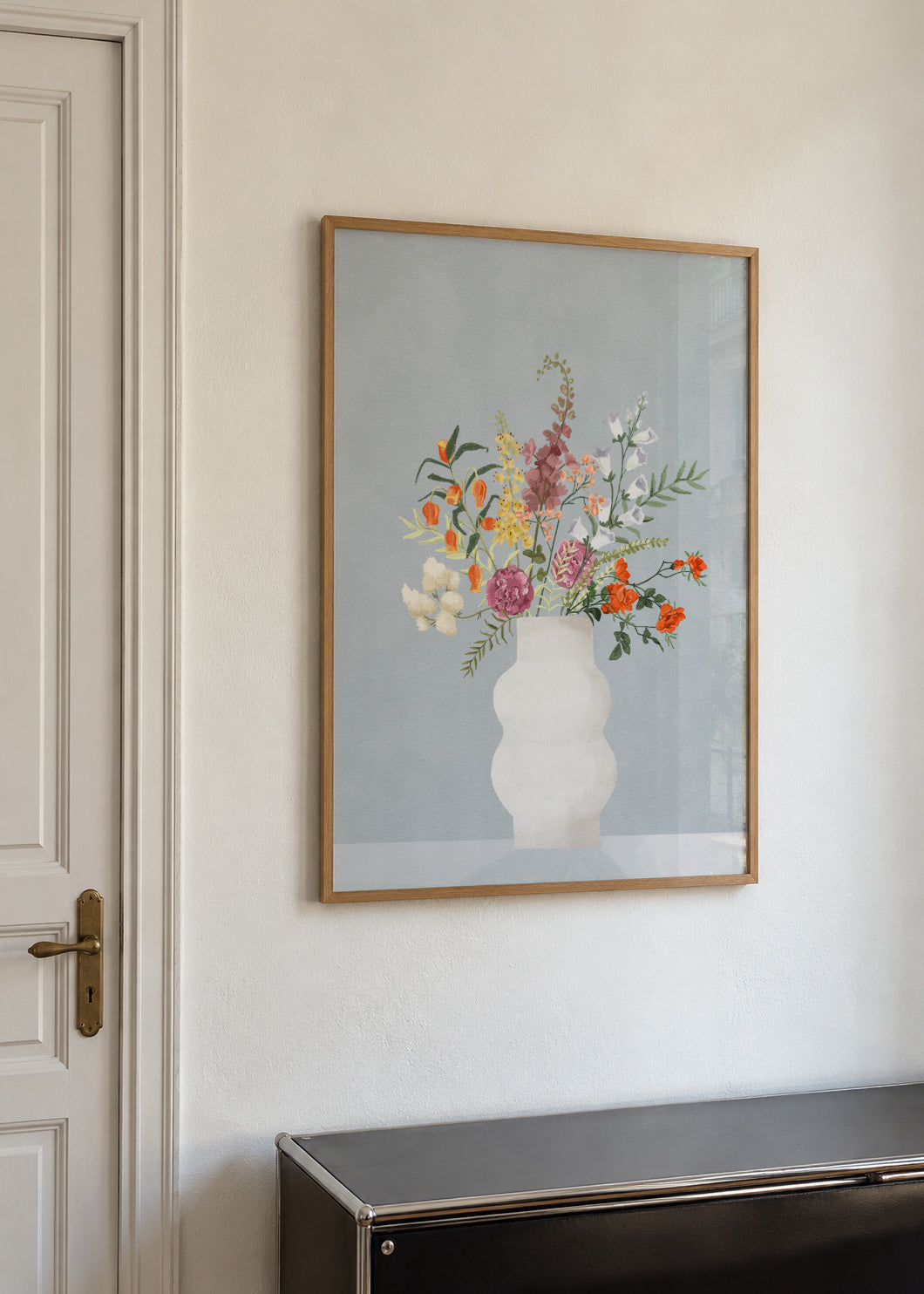 Flowers for your love - Framed poster in an interior