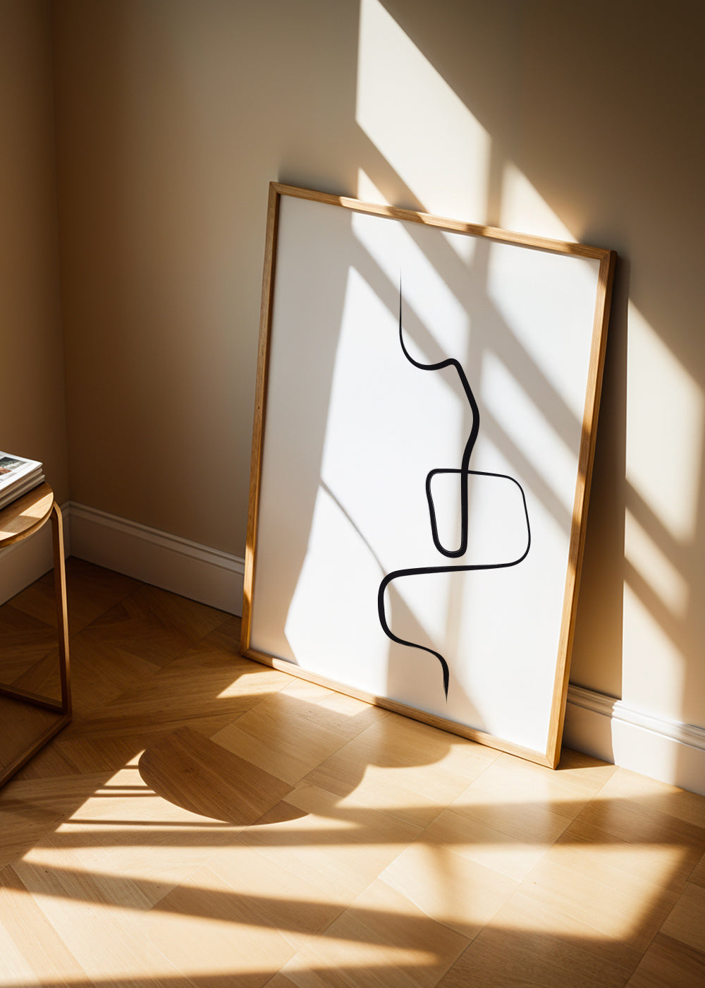 Ink Lines 3 - Framed poster in an interior