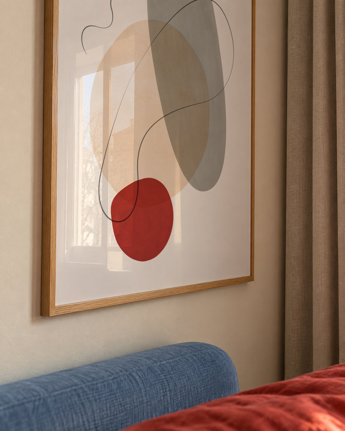 Abstract N 20 - Framed poster detail