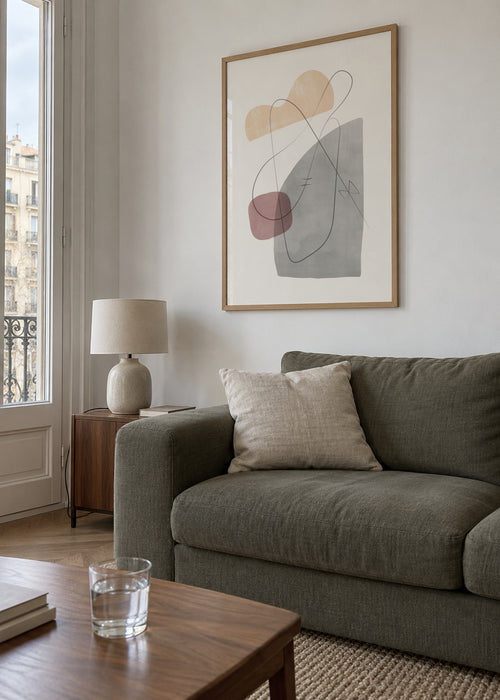 Abstract N 23 - Framed poster in an interior