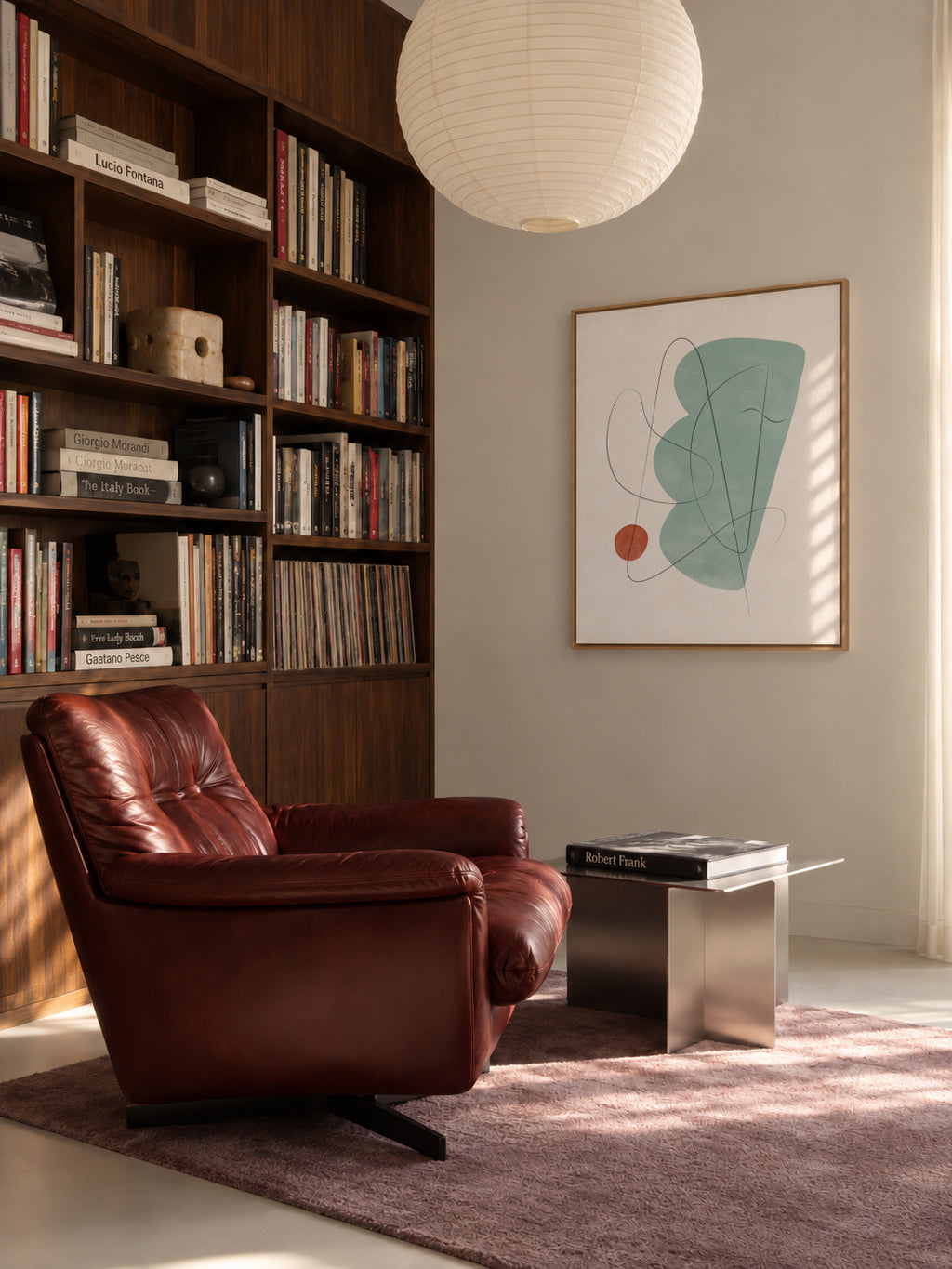 Abstract N 24 - Framed canvas in an interior
