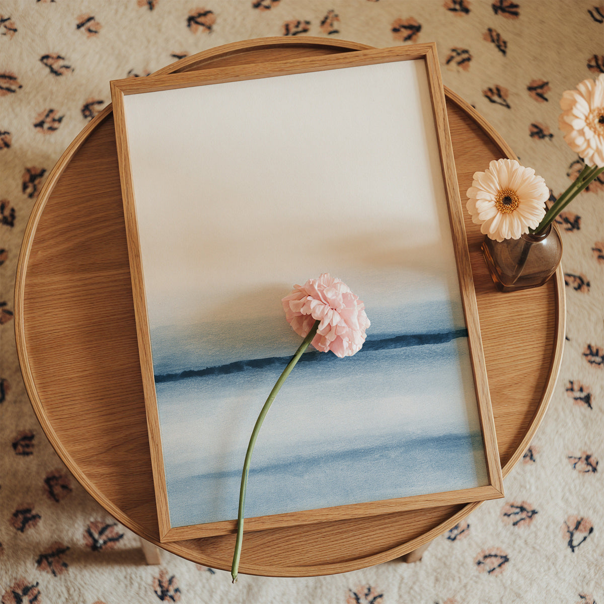 Watercolor Landscape N 8 - Framed poster in an interior