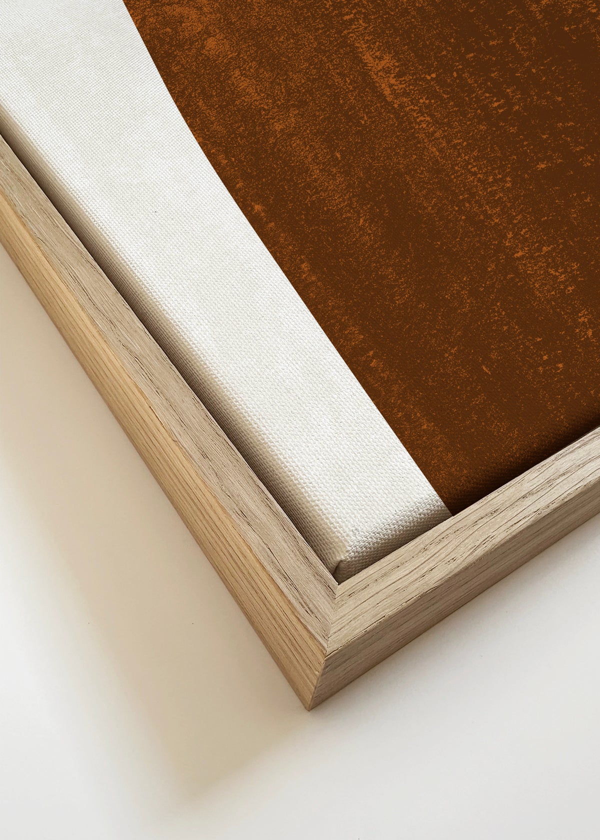 Abstract N 31 - Rusted - Framed canvas detail