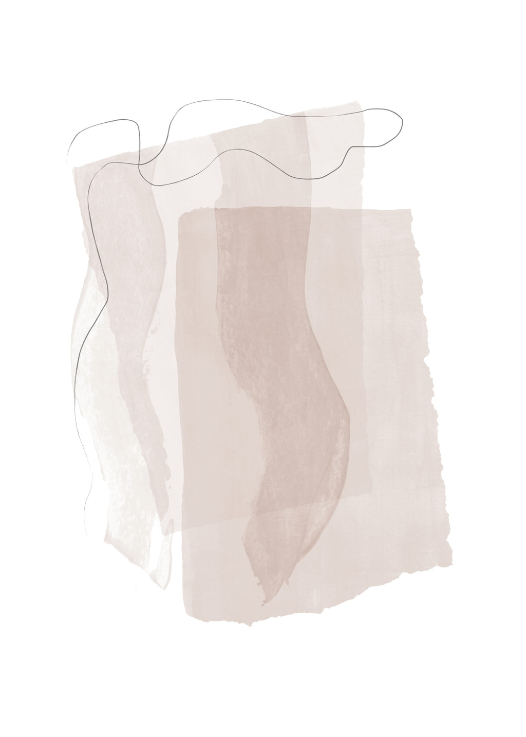 Abstract N 38 - Neutral Colors - Unframed art print