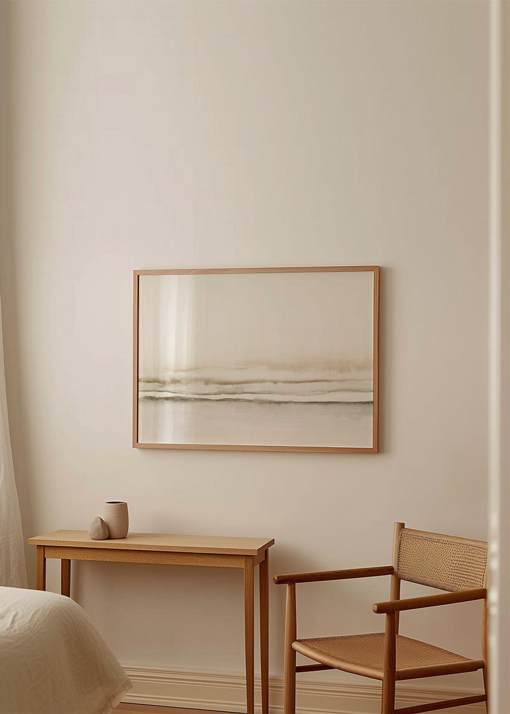 Watercolor Landscape N 34 - Framed poster in an interior