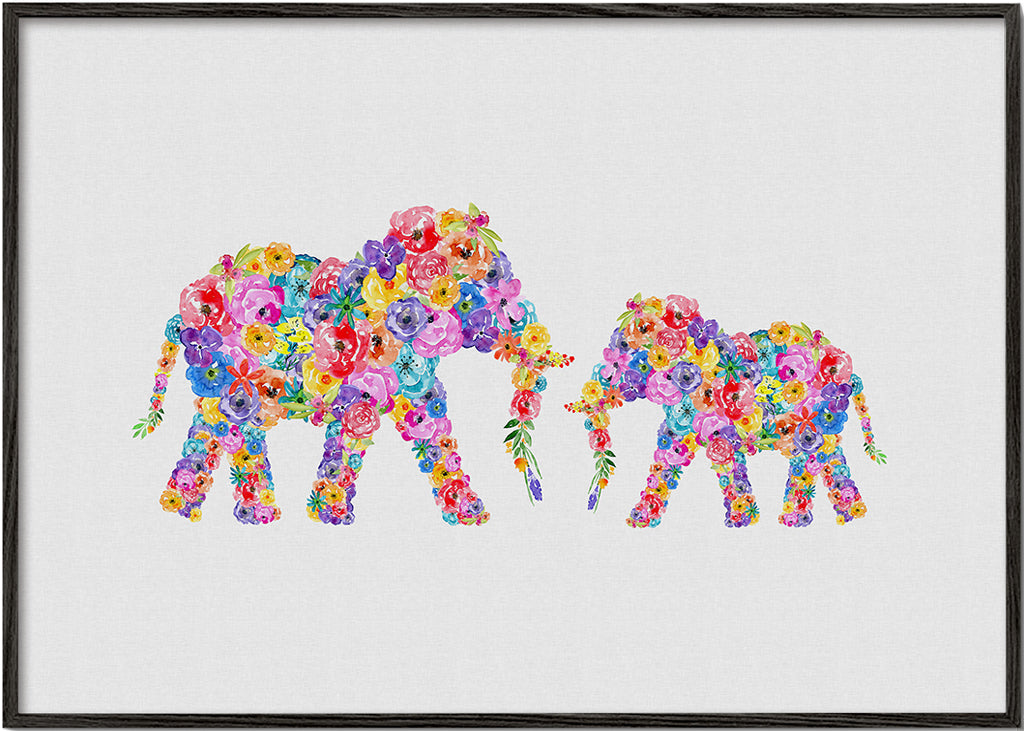 Floral Elephants