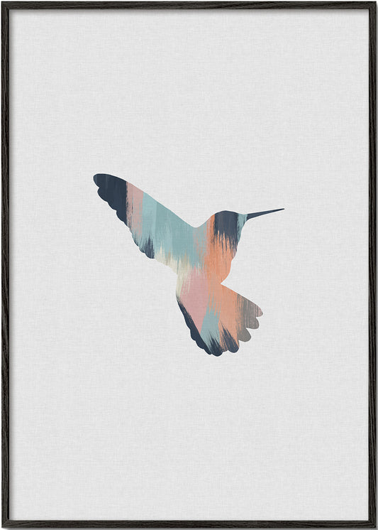 Pastel hummingbird I