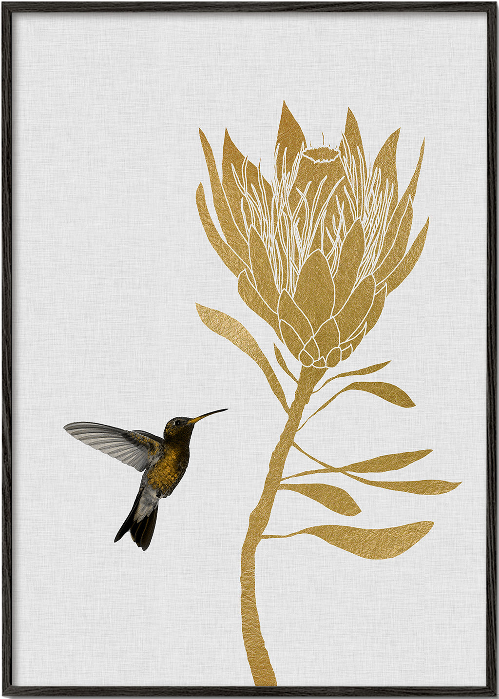 Hummingbird & Flower I