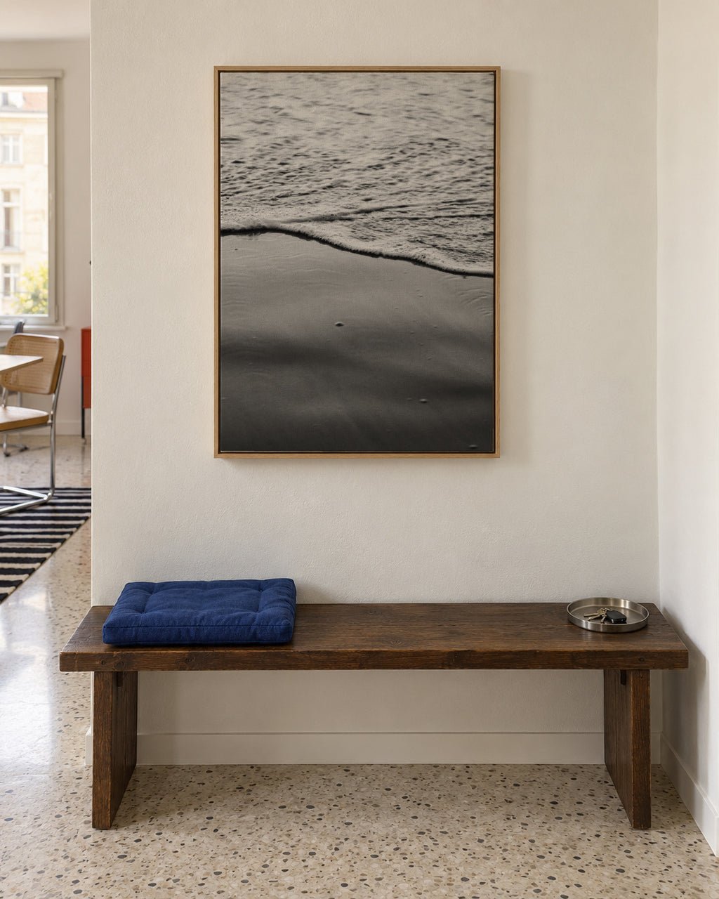 Ocean Edge 2 - Framed canvas in an interior