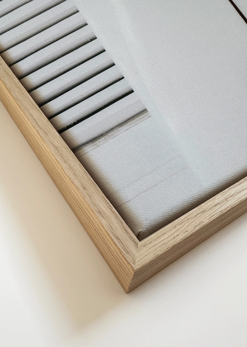 Beach surfboard symetrie 1 - Framed canvas detail