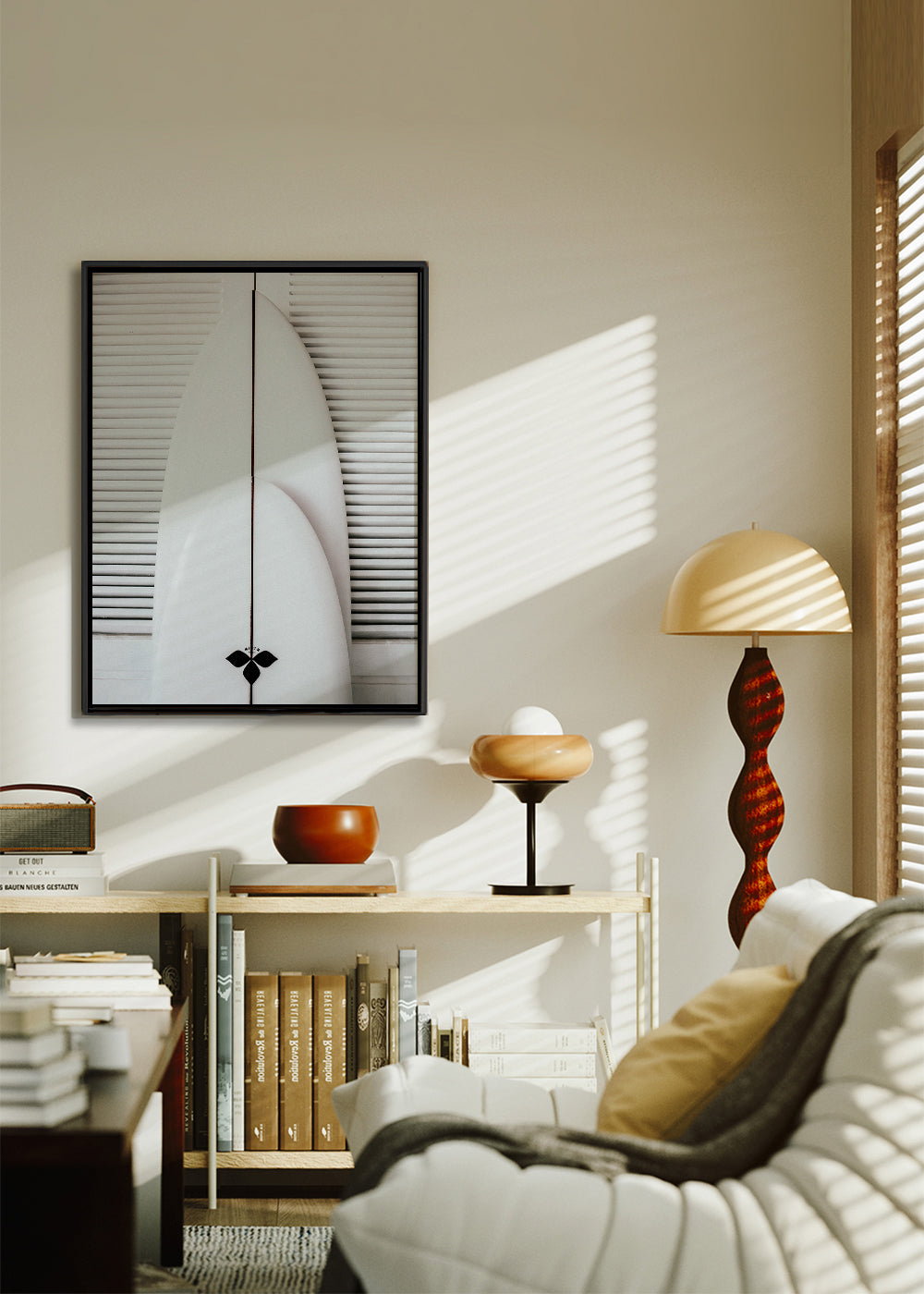 Beach surfboard symetrie 1