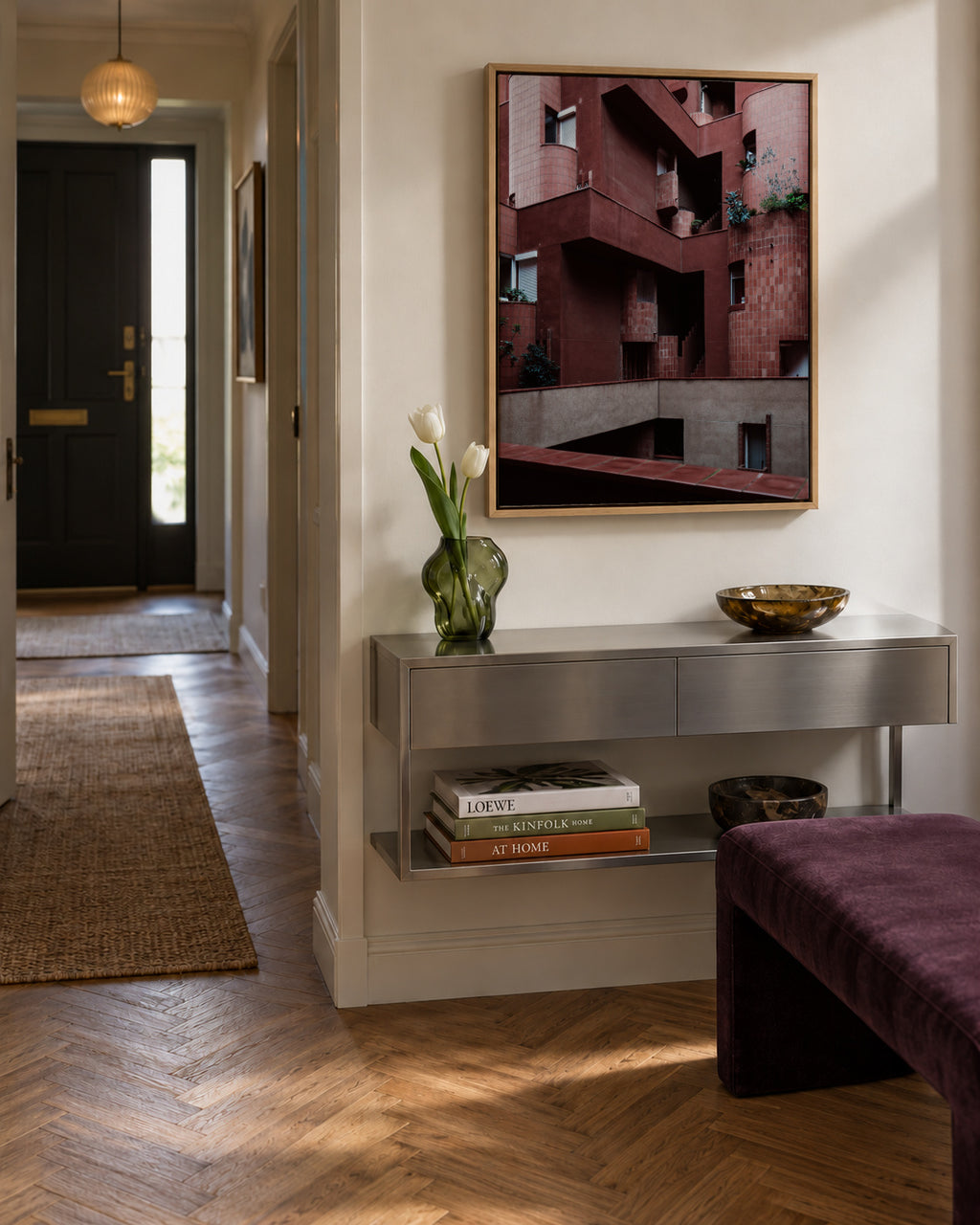 Walen Red - Framed canvas in an interior
