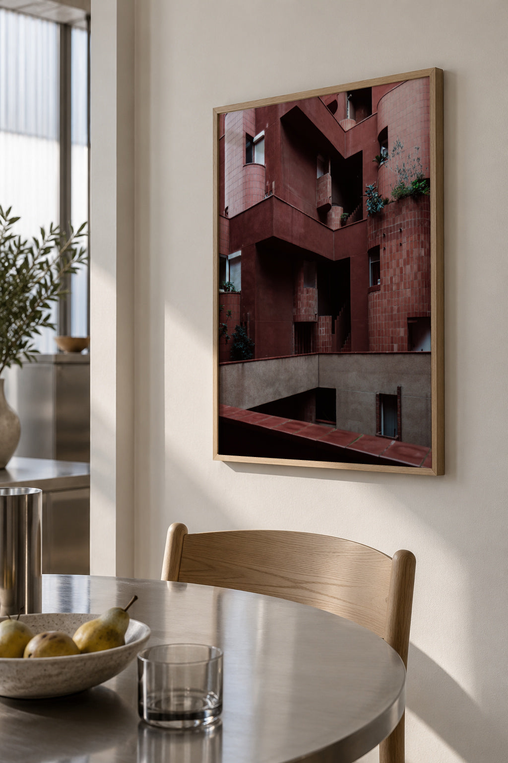 Walen Red - Framed poster in an interior