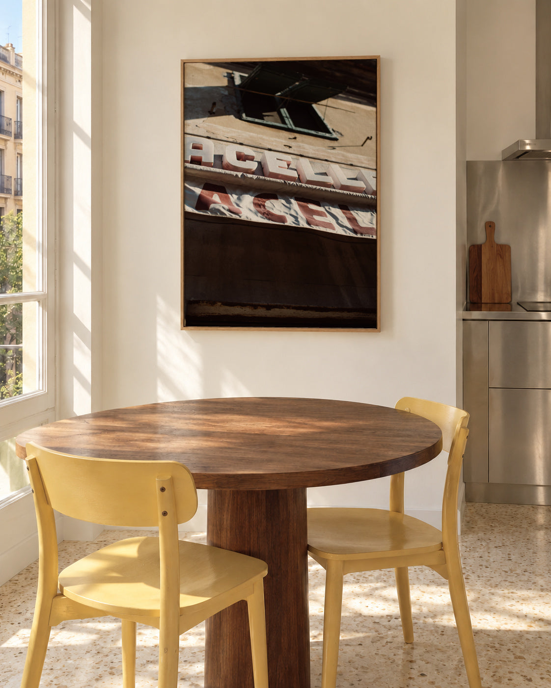 Macelleria - Framed canvas in an interior