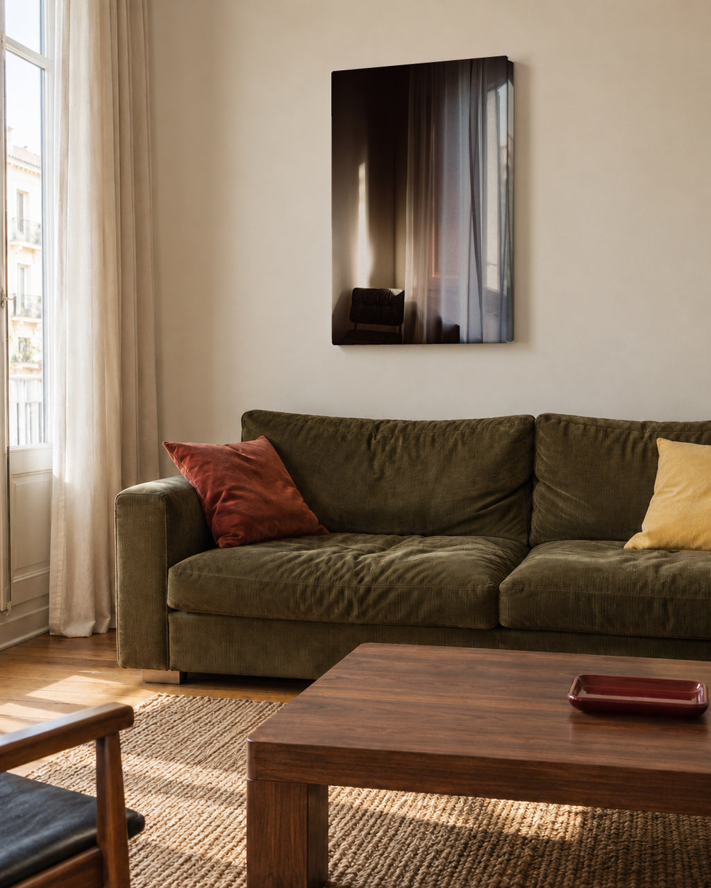 Tuscan - Unframed canvas in an interior