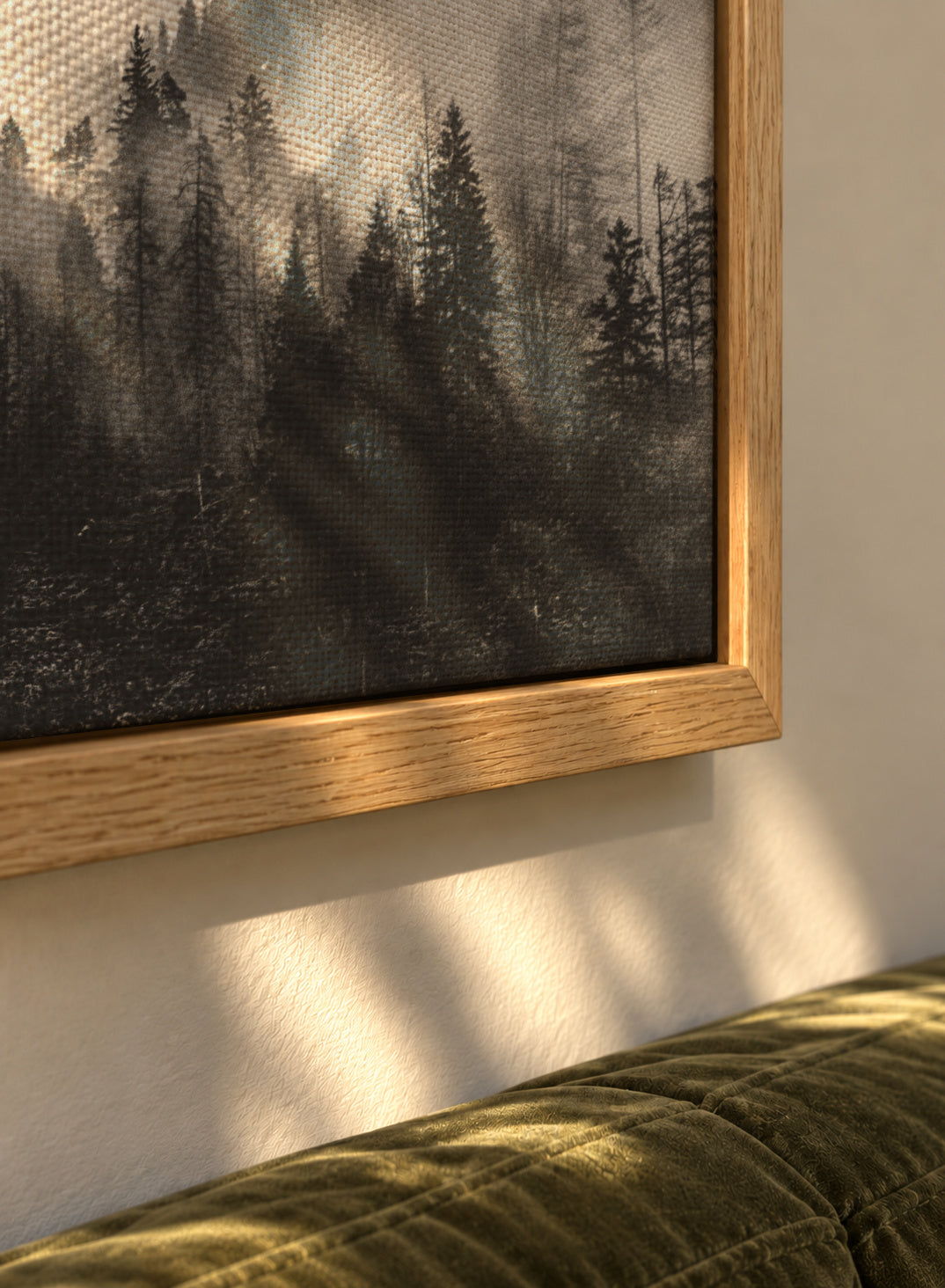 Moody clouds 4 - Framed canvas detail