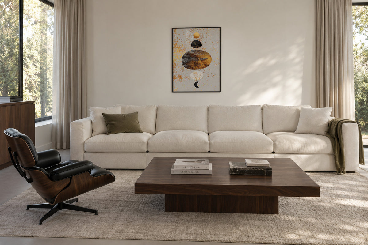 Sun and moon - Framed poster in an interior