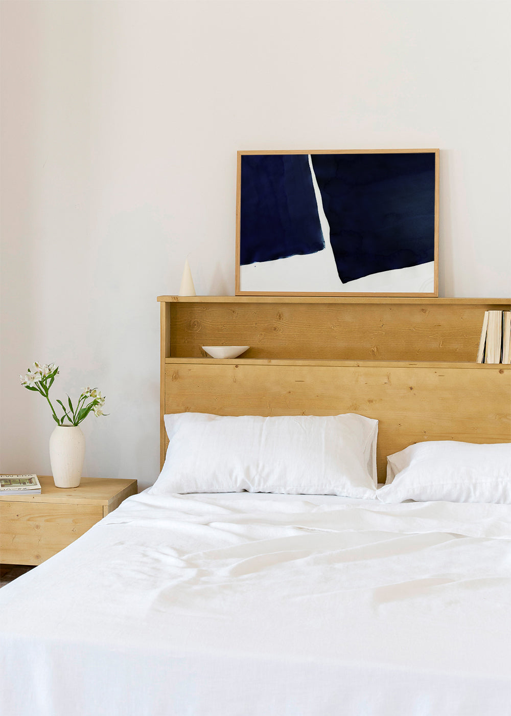 Minimal navy blue abstract 01