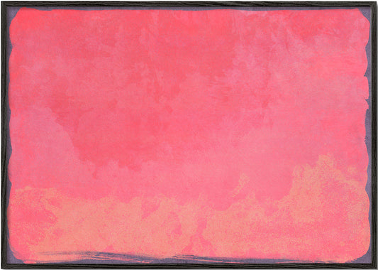Minimal Abstract Fuschia Colorfield Painting 01