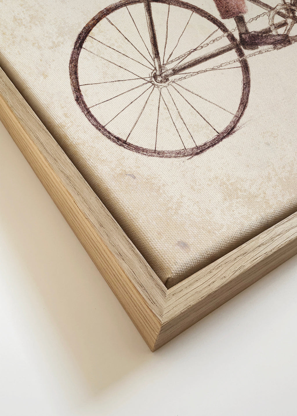 Even a Gentleman rides - Framed canvas detail