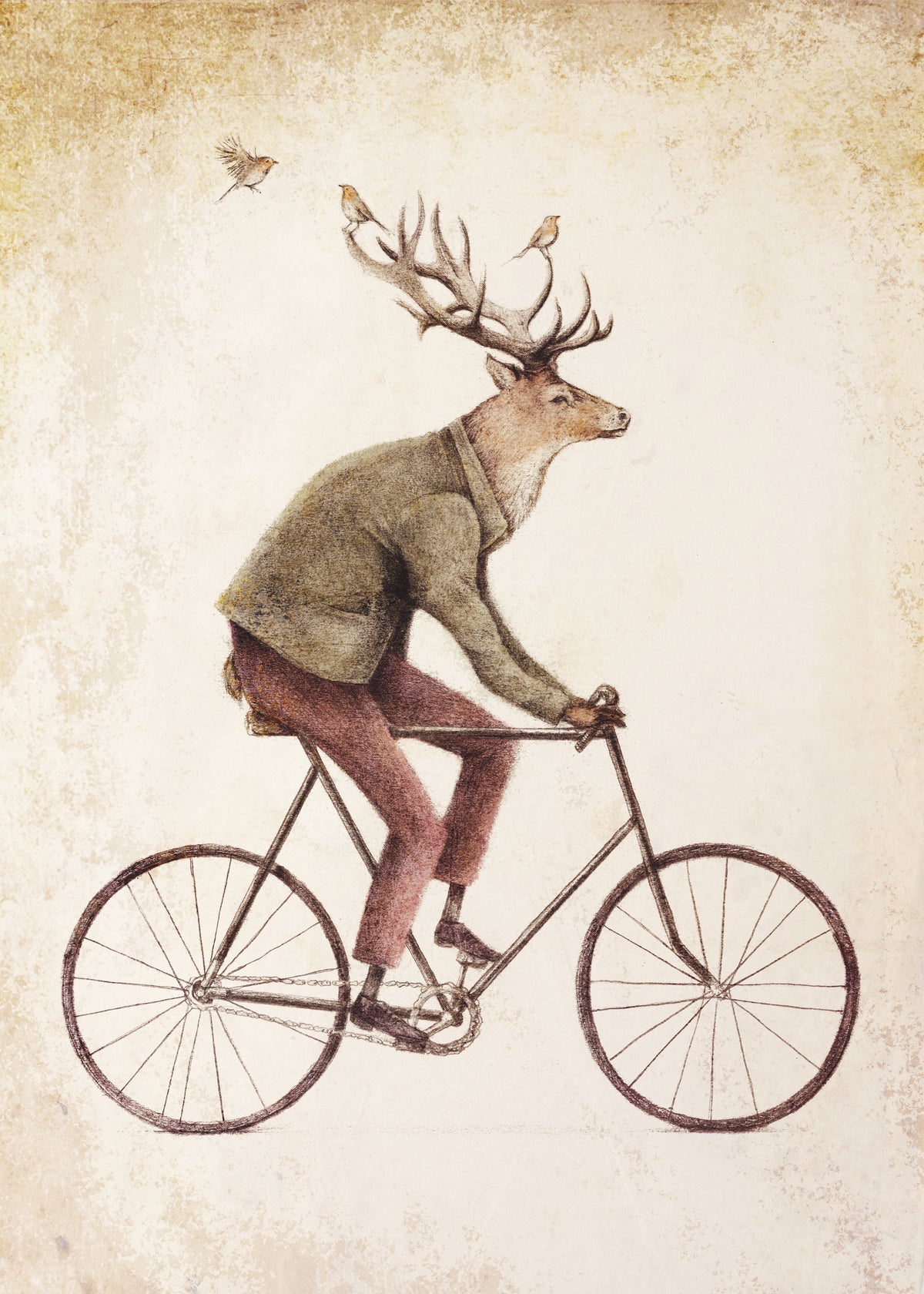 Even a Gentleman rides - Unframed art print