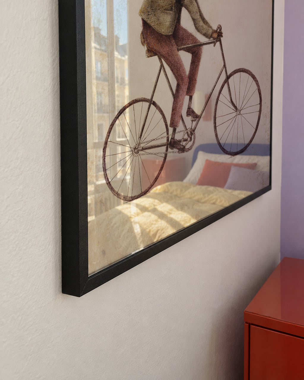 Even a Gentleman rides - Framed poster detail