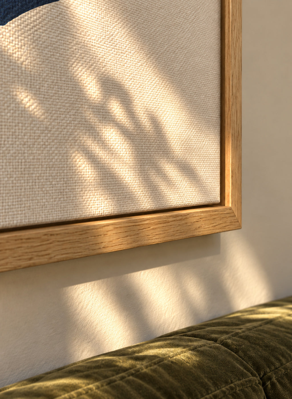 Lying Down - Framed canvas detail