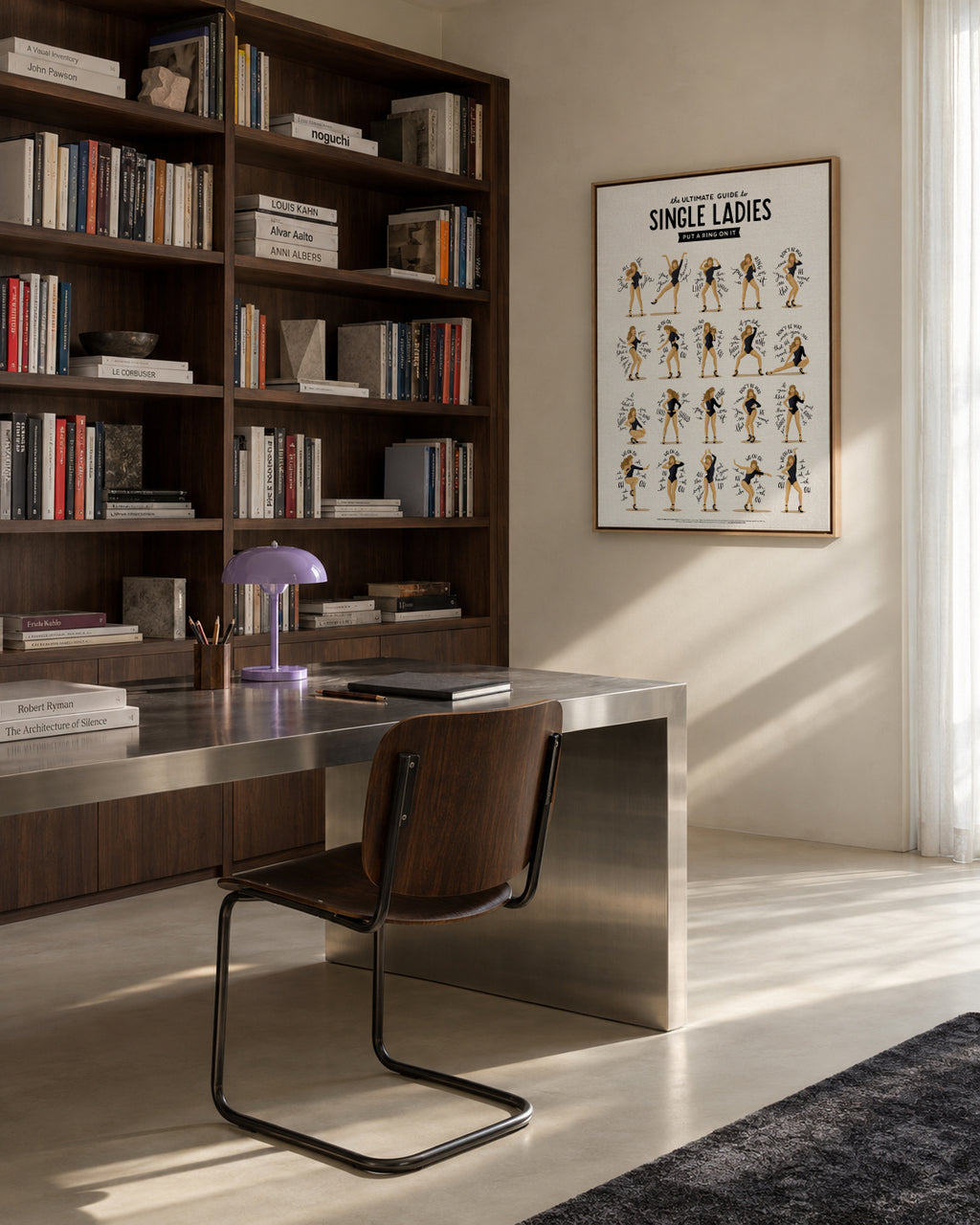 Single Ladies - Framed canvas in an interior