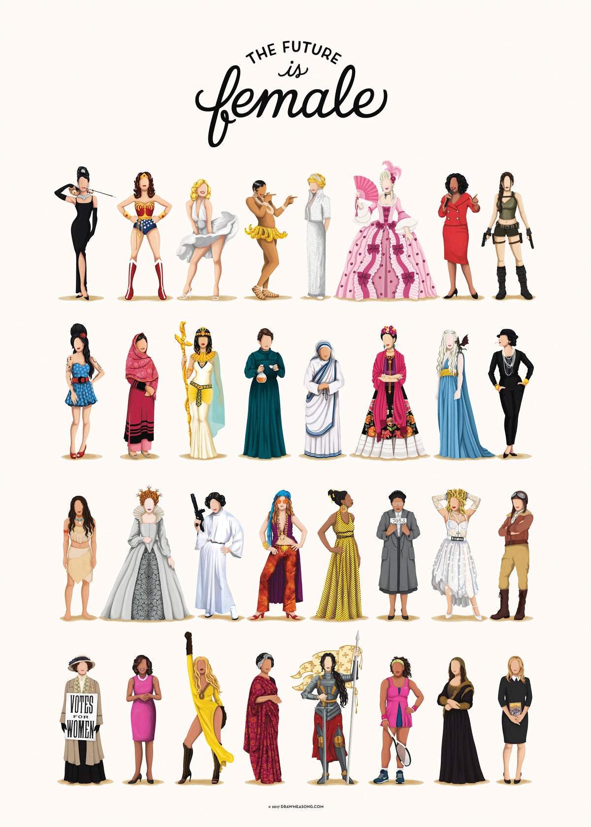 The Future is Female - Unframed art print