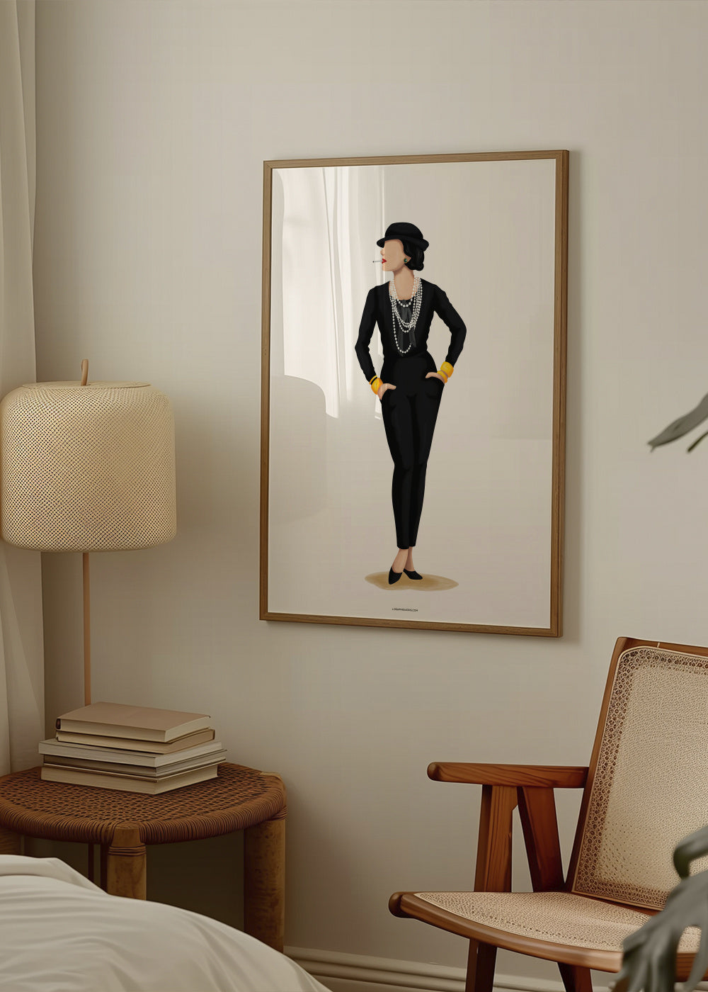 Coco Chanel - Framed poster in an interior