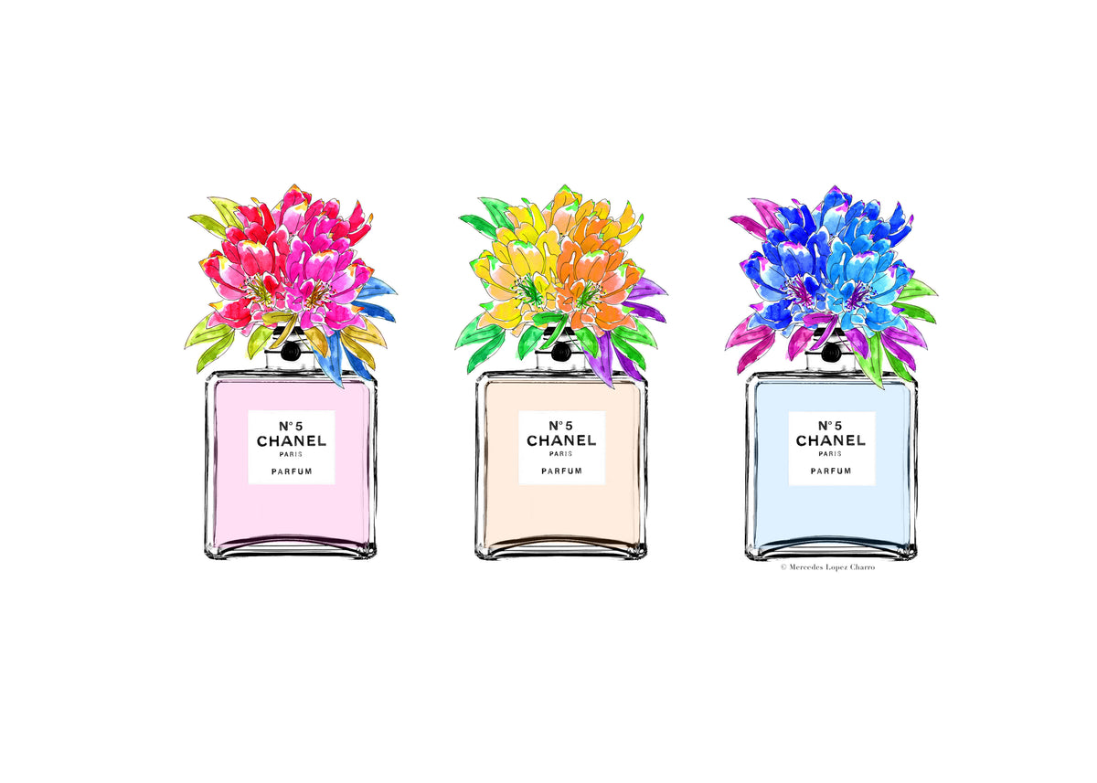 Perfume bottles - Unframed art print