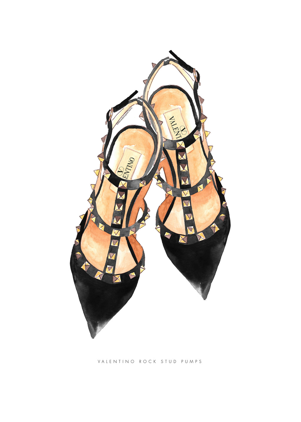 Valentino rock studs - Unframed art print