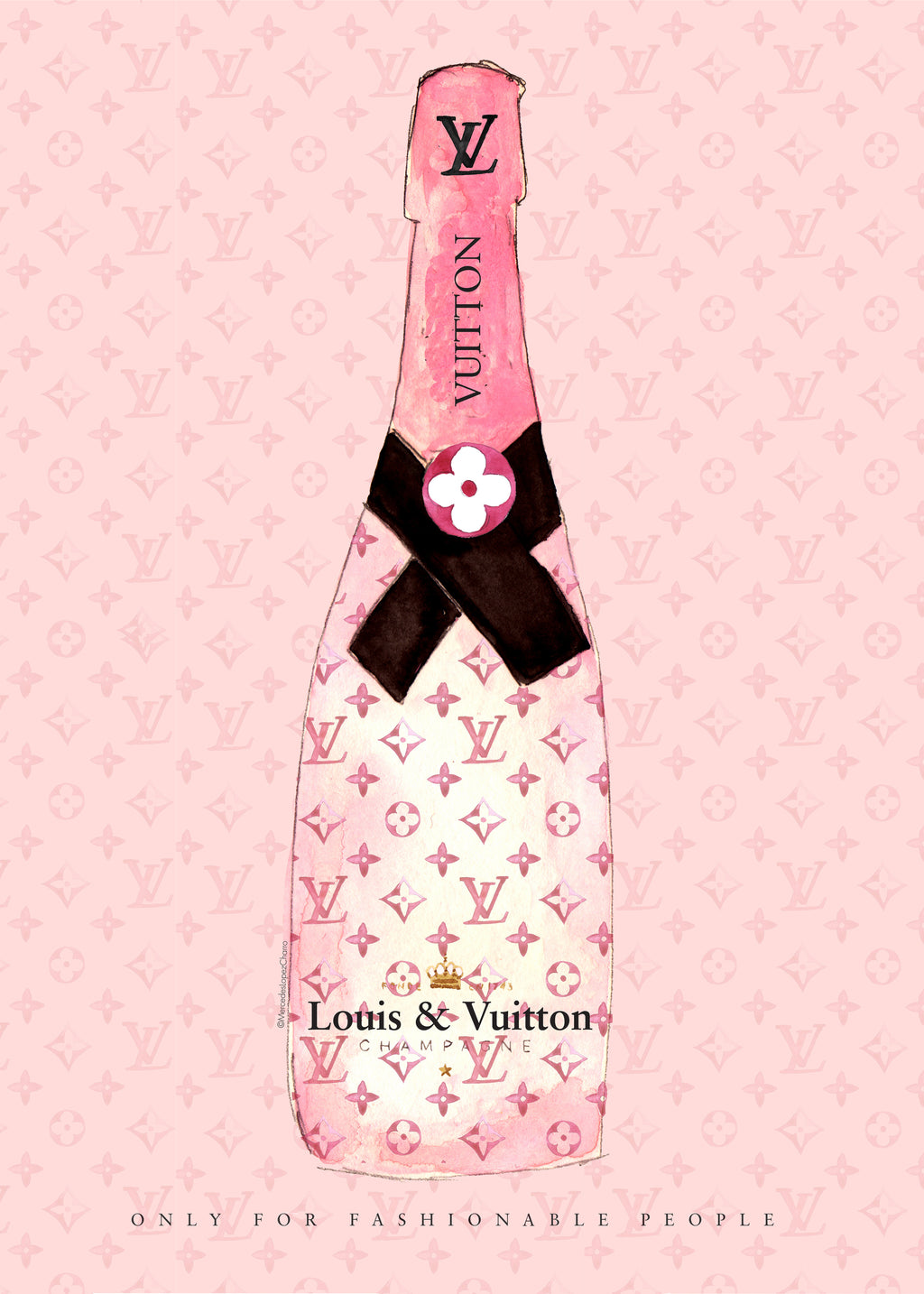 LV Champagne - Unframed art print