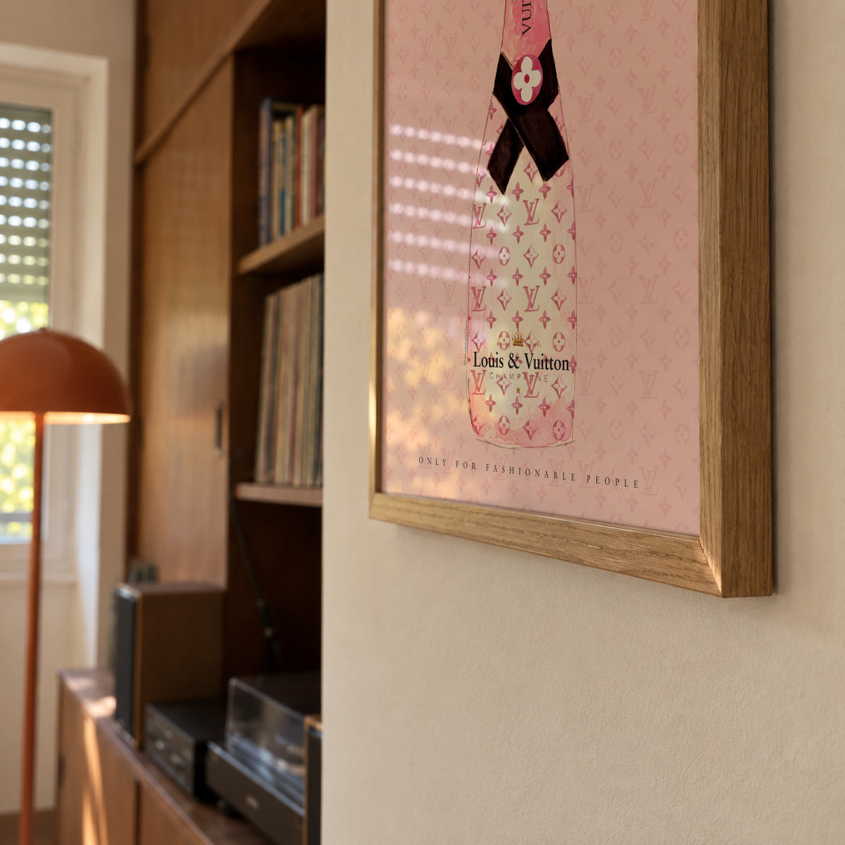 LV Champagne - Framed poster detail