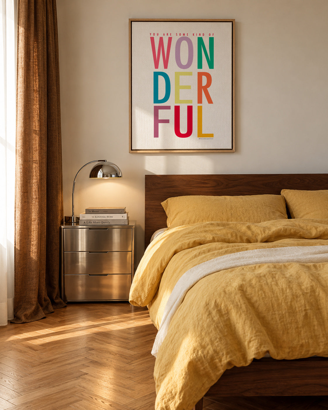 Some kind of wonderful - Framed canvas in an interior