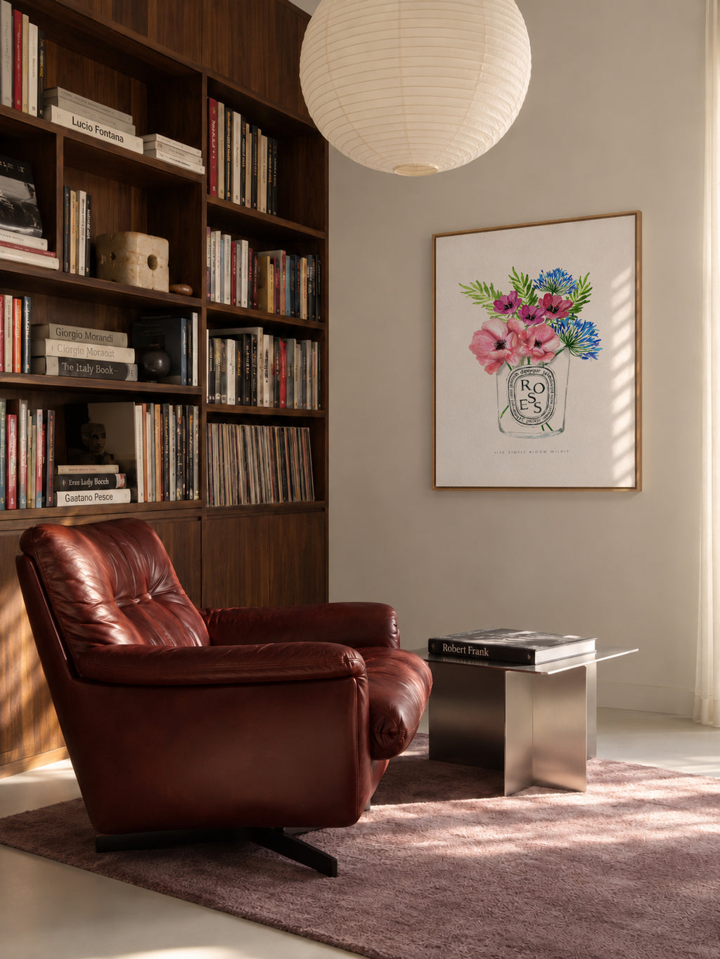 Diptyque Florals - Framed canvas in an interior
