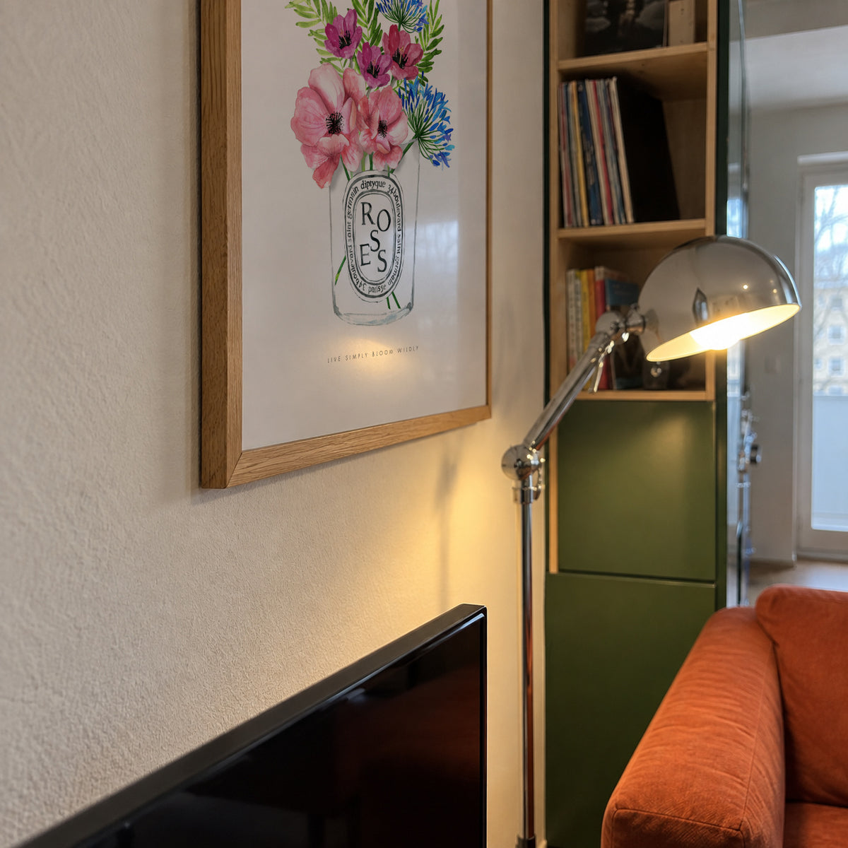 Diptyque Florals - Framed poster detail