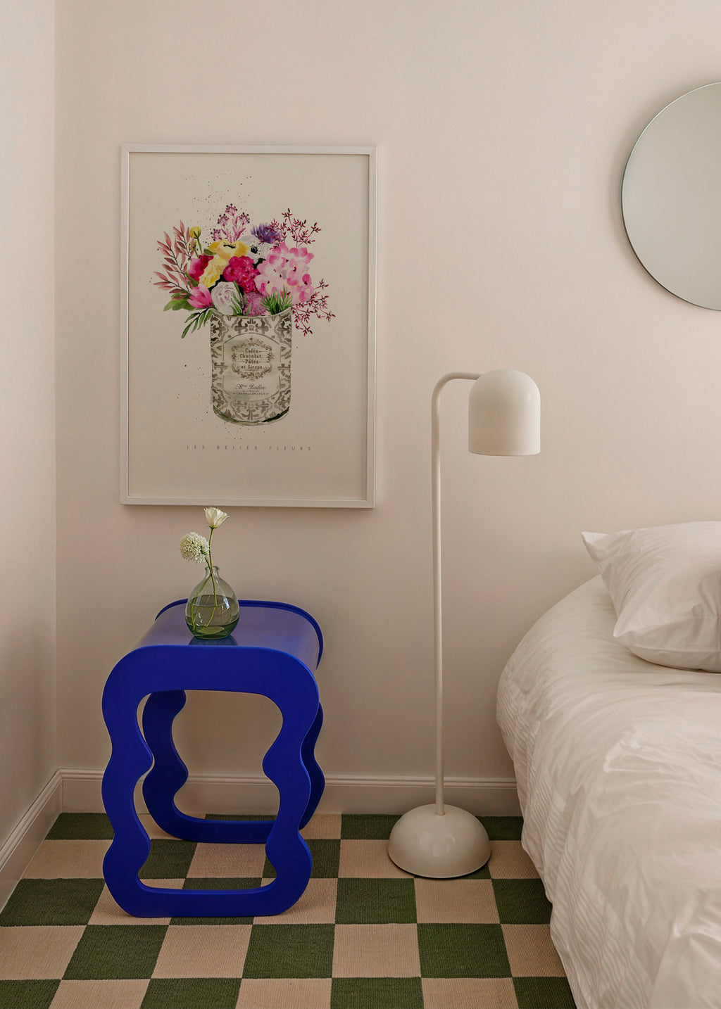 Spring Flowers Vintage Can - Framed poster in an interior