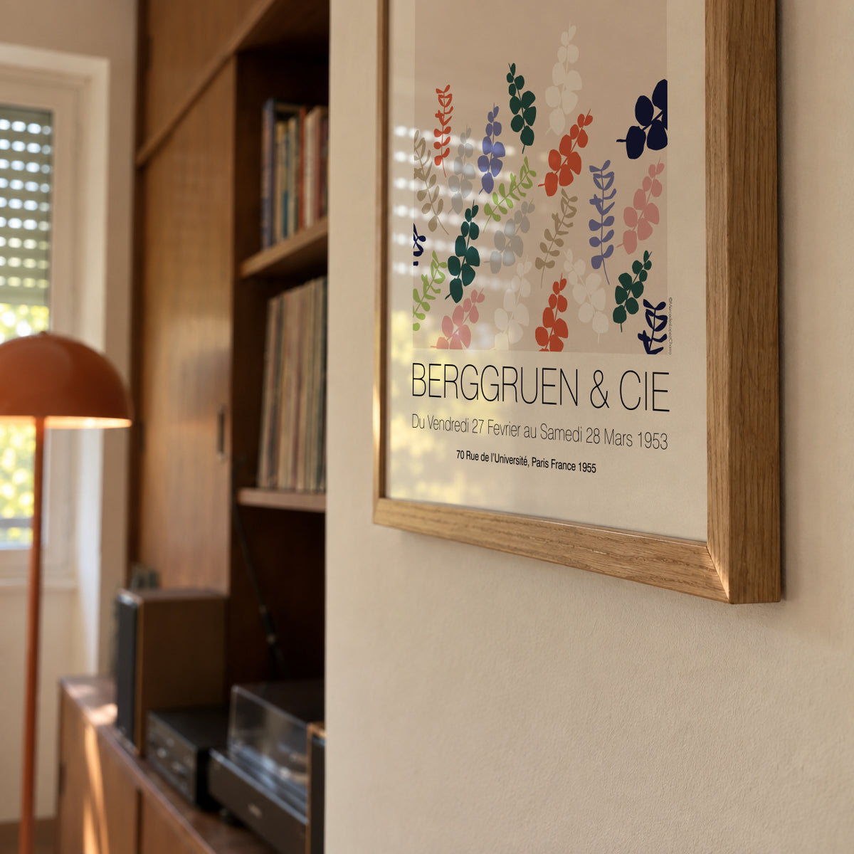 Matisse Multi Clrd Leaves - Framed poster detail