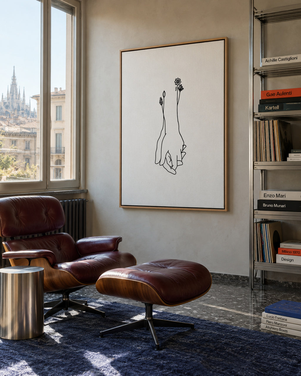 Bloom - Framed canvas in an interior