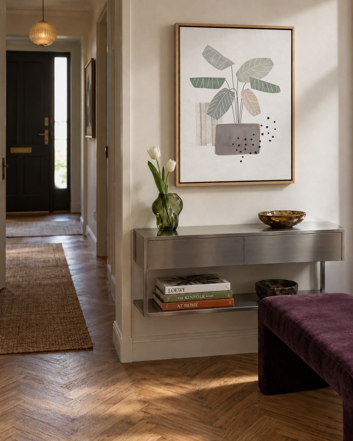 Plant - Framed canvas in an interior