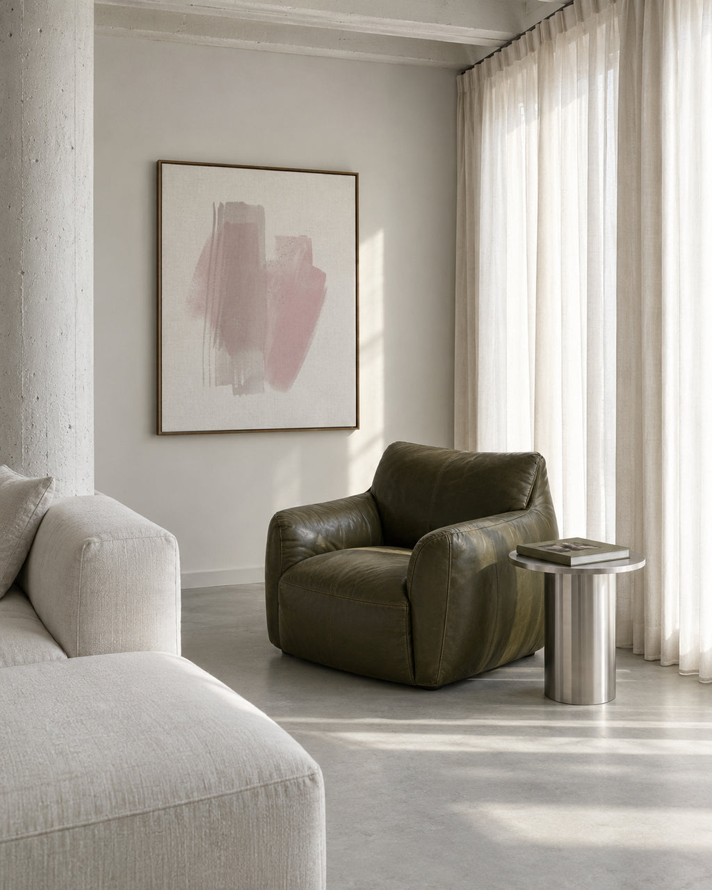 Stroke Madrid - Framed canvas in an interior
