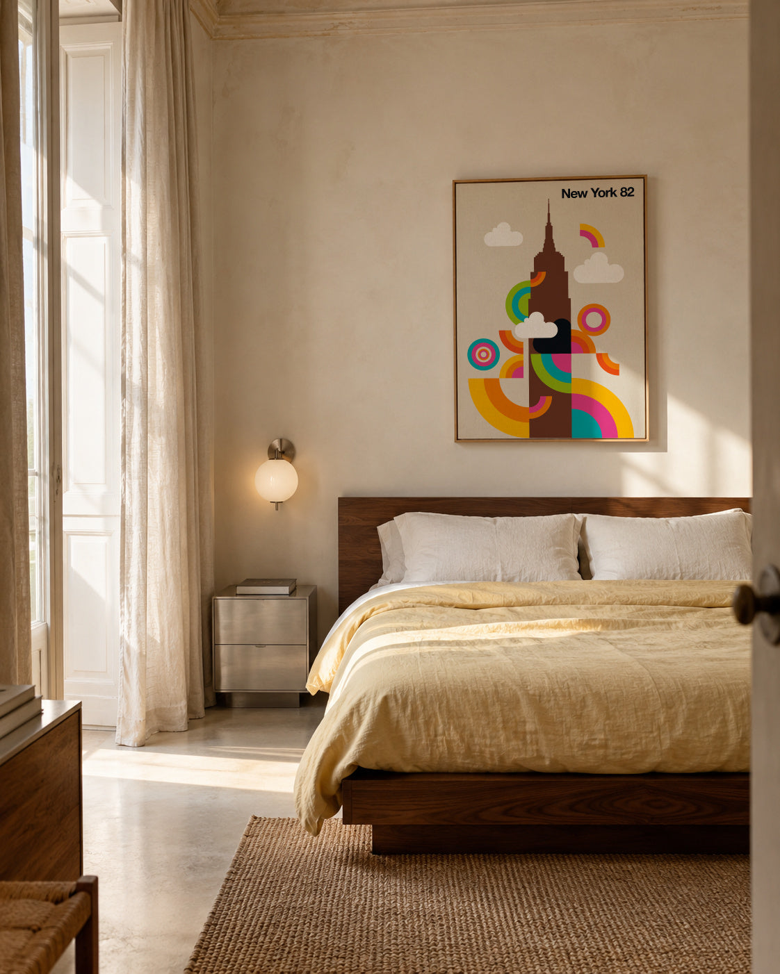 New York 82 - Framed canvas in an interior