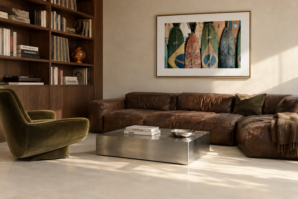 Brasil X - Framed canvas in an interior