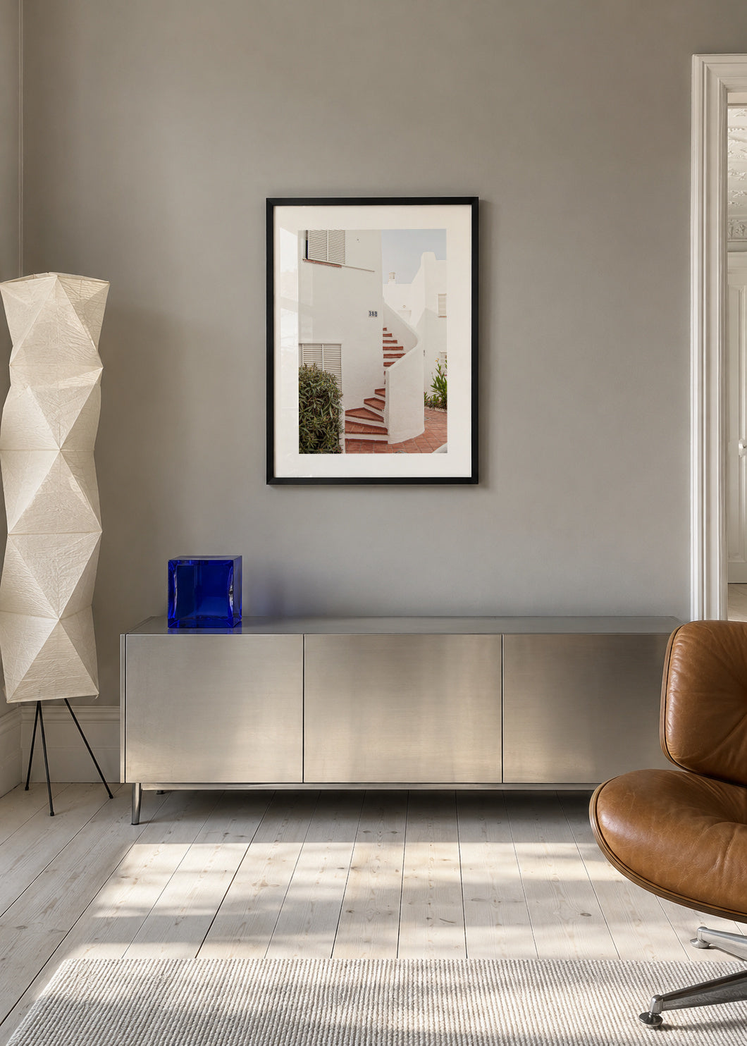 Ibiza II - Framed poster in an interior