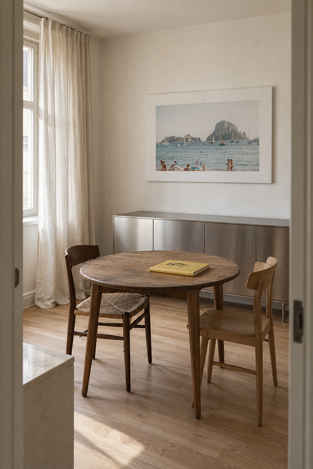 Ibiza XVII - Unframed canvas in an interior