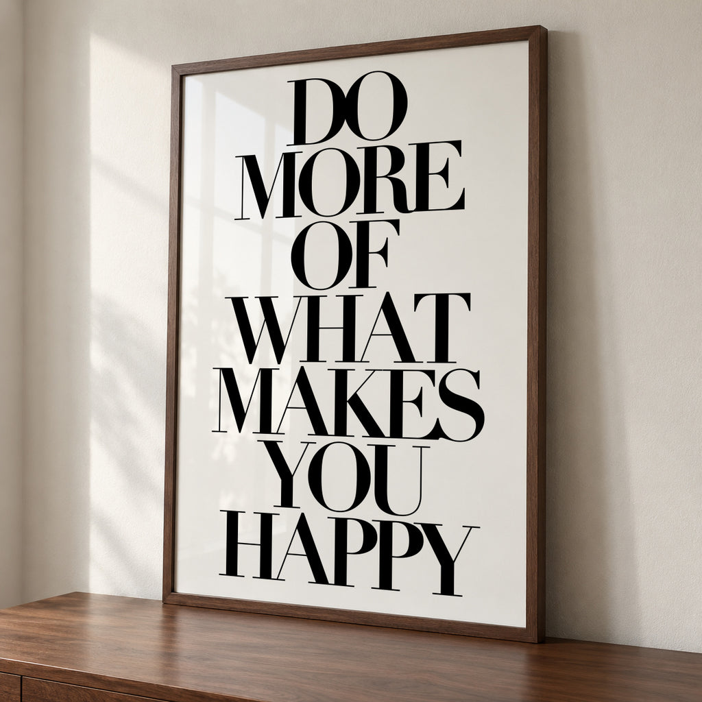 Do More - Framed poster detail