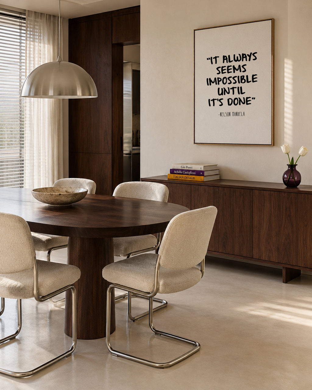 Mandela - Framed canvas in an interior