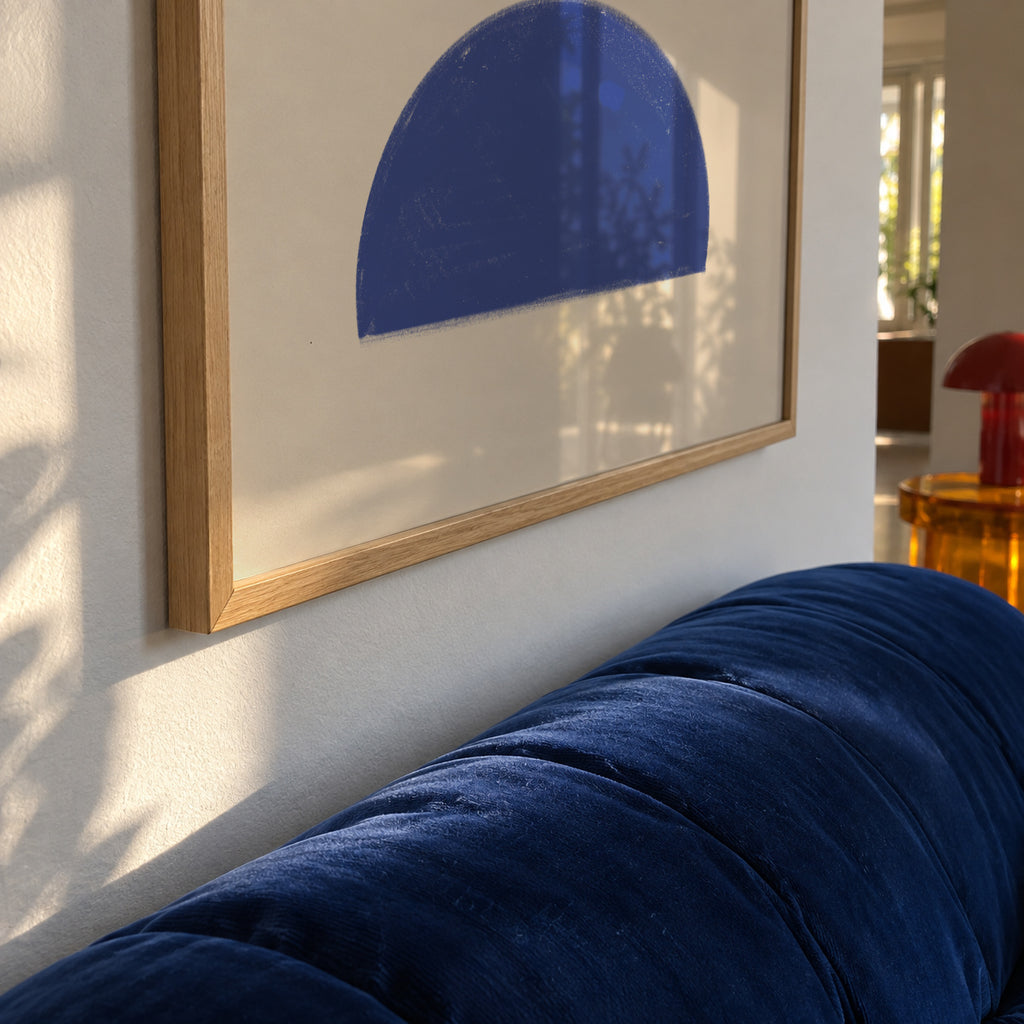 Rumi Blue - Framed poster detail